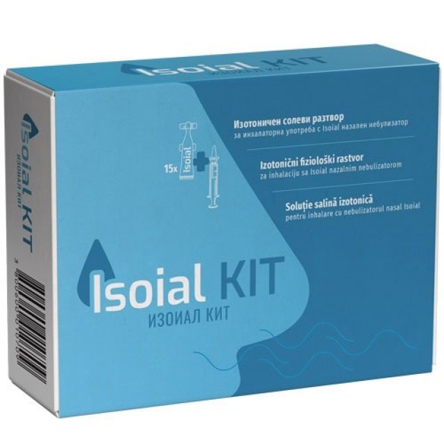 Isoial Kit Fizioloski Rastvor Sa Natrijum Bikarbonatom I Nazalnim Nebulizatorom 15 X 5Ml