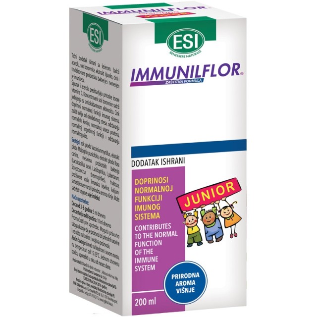 Esi Immunilflor Sirup Junior 200Ml Esi Immunilflor Sirup Junior 200Ml
