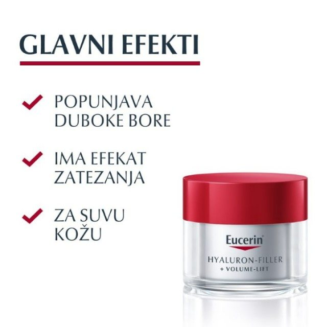 Eucerin Hyaluron-Filler+Volume-Lift Dnevna Krema Za Normalnu I Mešovitu Kožu Spf15 50Ml 89761 Eucerin Hyaluron-Filler+Volume-Lift Dnevna Krema Za Normalnu I Mešovitu Kožu Spf15 50Ml 89761