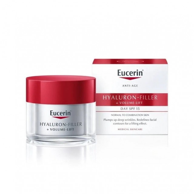 Eucerin Hyaluron-Filler+Volume-Lift Dnevna Krema Za Normalnu I Mešovitu Kožu Spf15 50Ml 89761
