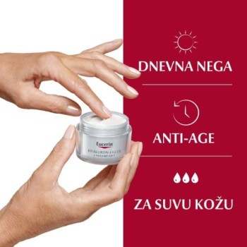 EUCERIN HYALURON-FILLER+VOLUME-LIFT DNEVNA KREMA ZA SUVU KOŽU SPF15 50ML