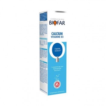 BIOFAR CALCIUM 500MG + VITAMIN D3 ŠUMEĆE TABLETE A20