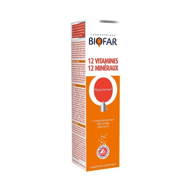 Biofar 12 Vitamina + 12 Minerala  20 Šumećih Tableta