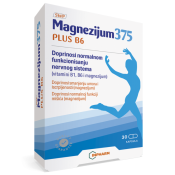MAGNEZIJUM 375 PLUS B6 KAPSULE A30