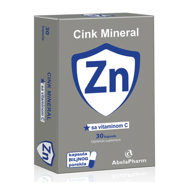 CINK MINERAL SA VITAMINOM C KAPSULE A30 Cink Mineral Sa Vitaminom C Kapsule A30