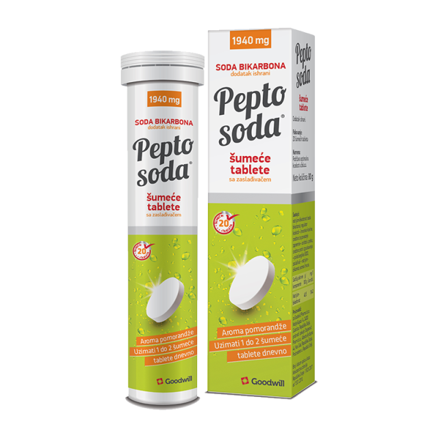 PEPTO SODA ŠUMEĆE TABLETE LIMUN KESICE A14 Pepto Soda Šumeće Tablete Limun Kesice A14