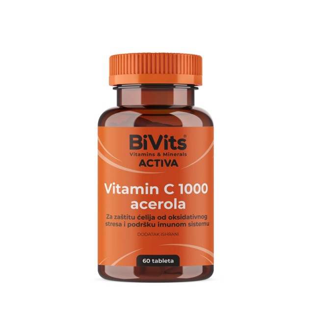 Bivits Activa Vitamin C 1000 Acerola Tablete A60