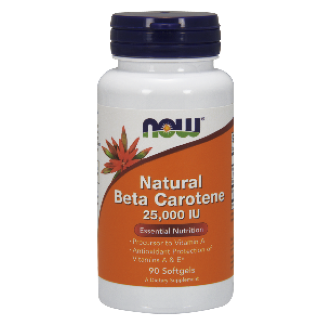 Now Natural Beta Carotene 90X25000Ij Kapsule