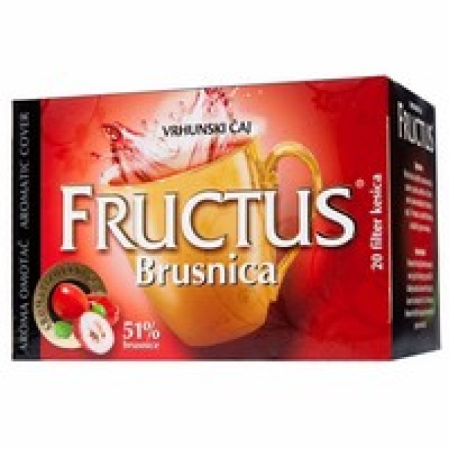 Fructus Brusnica Filter Čaj A20