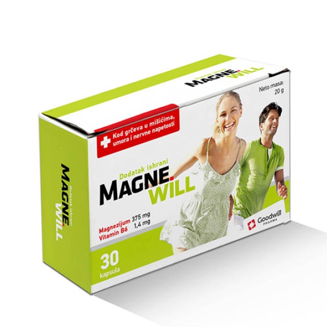 Magnewill Mg 375Mg + Vitamin B6 Cps A30