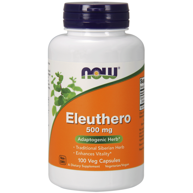 NOW ELEUTHERO KAPSULE 500MG A100 Now Eleuthero Kapsule 500Mg A100