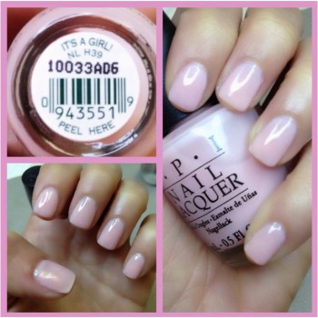 OPI LAK NL H39 ITS A GIRL