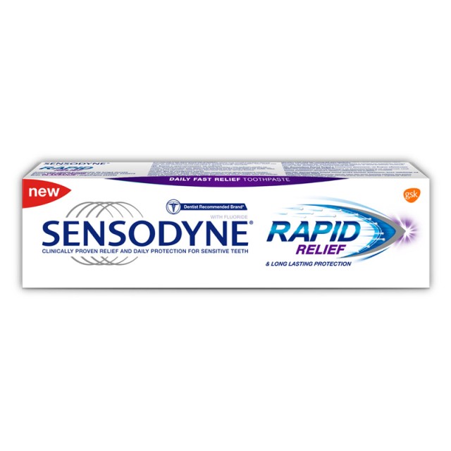 Sensodyne Pasta Rapid Rellief Whitening 75Ml