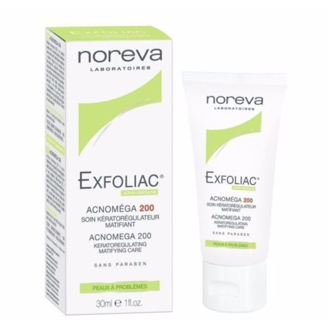 Noreva Exfoliac Acnomega 200 Krema 30Ml