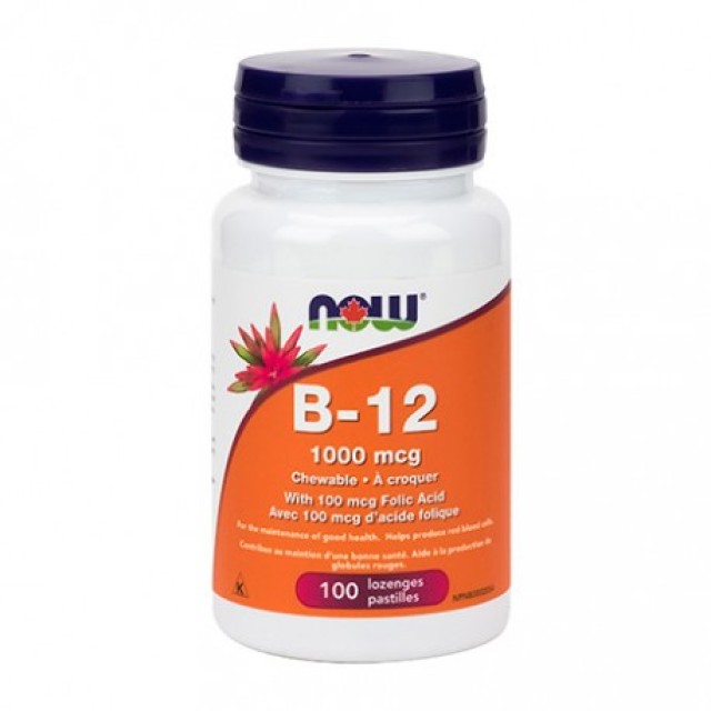 NOW B-12 TABLETE 1000MCG A100 Now B-12 Tablete 1000Mcg A100