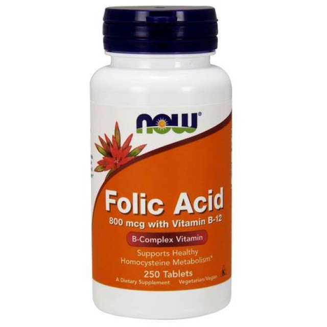 NOW FOLNA KISELINA TABLETE 800MCG A250 Now Folna Kiselina Tablete 800Mcg A250
