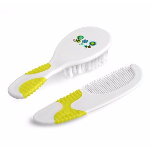 ELFI SET ČETKA I ČEŠALJ SA GUMENOM DRŠKOM Elfi Set Četka I Češalj Sa Gumenom Drškom