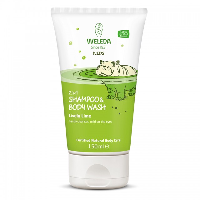 KIDS ŠAMPON I GEL ZA TUŠIRANJE 2 U 1 LIMETA 150ML Kids Šampon I Gel Za Tuširanje 2 U 1 Limeta 150Ml