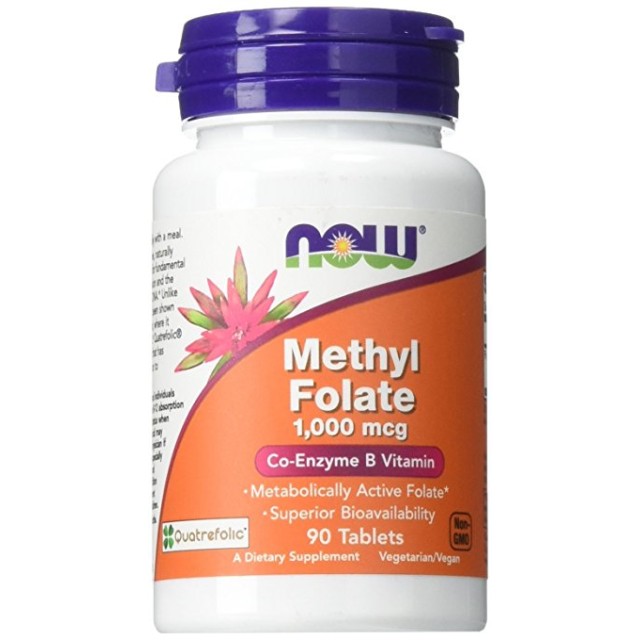 Now Methyl Folate 1000Mcg Tablete A90