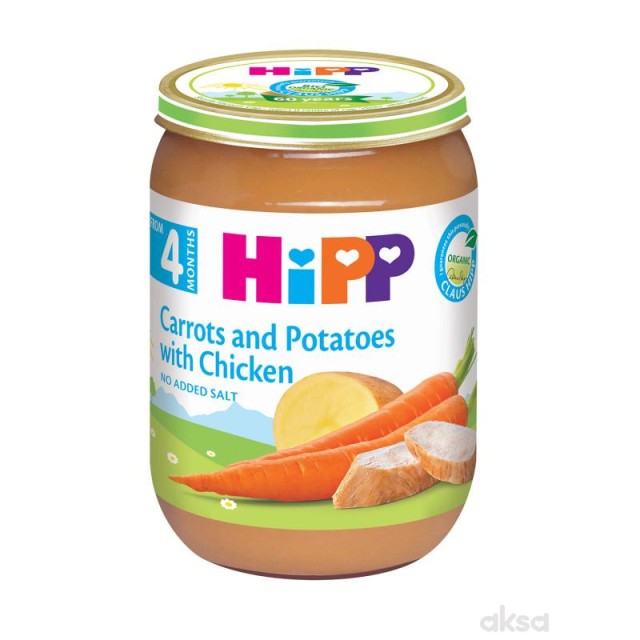 Hipp Kaša Sargarepa+ Krompir+ Piletina 190G
