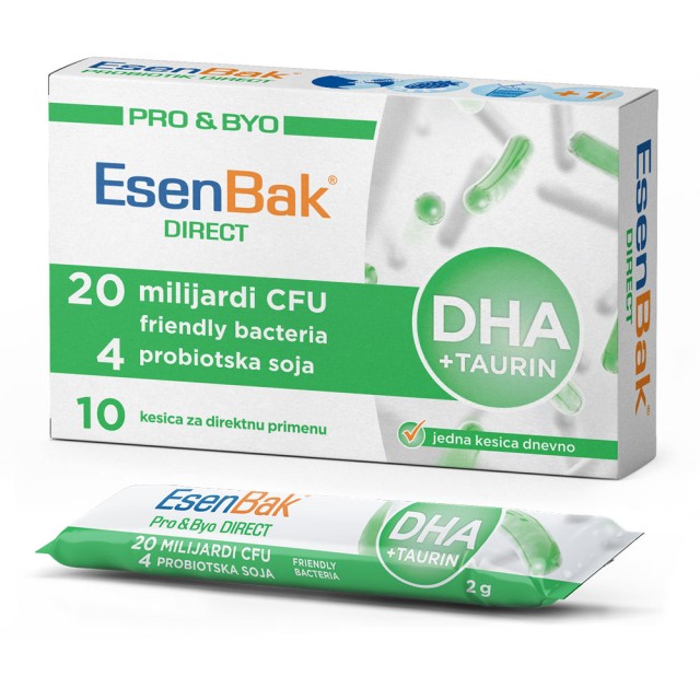 ESENBAK PRO&BIO DHA - 10 kesica Esenbak Pro&Bio Dha - 10 Kesica