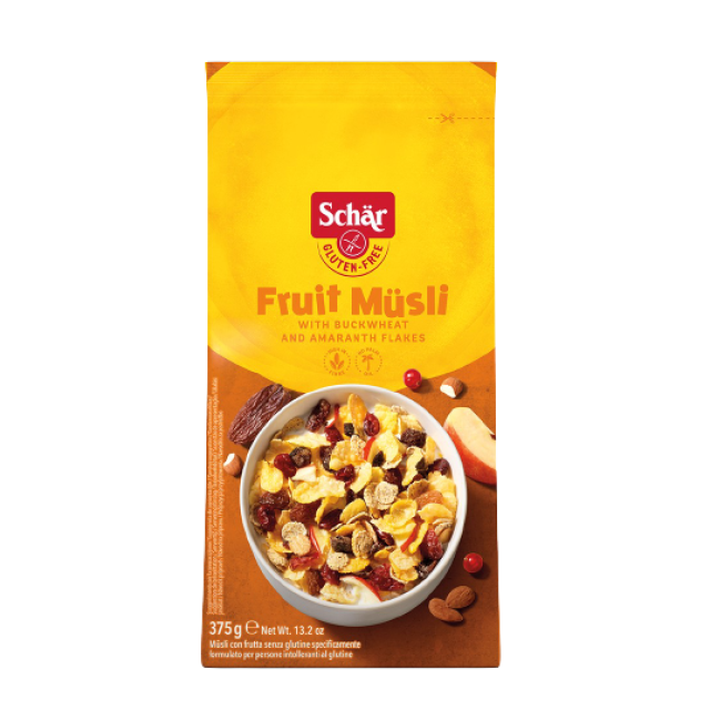 SCHAR FRUIT MUSLI 375G Schaer Fruit Musli 375G