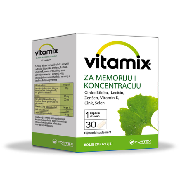 VITAMIX ZA MEMORIJU I KONCENTRACIJU KAPSULE A30 Vitamix Za Memoriju I Koncentraciju Kapsule A30