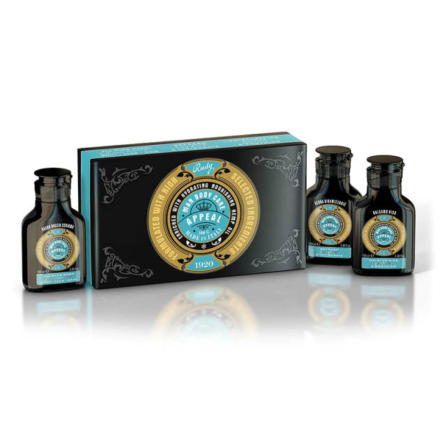 Rudy Man Set Appeal Range 3X100Ml Gel Za Tuširanje + Mirisna Voda +  Balzam Za Lice