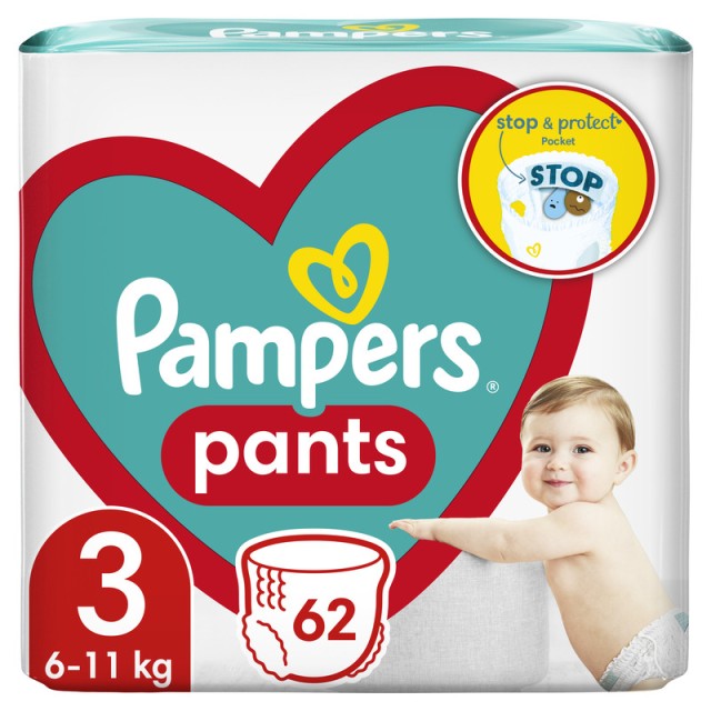 Pampers Pelene Gaće 3 (62 Komada)