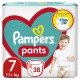 Pampers Pelene Gaće 7 (38 Komada)