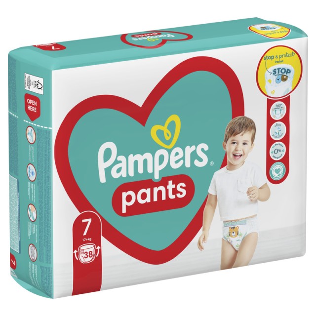 Pampers Pelene Gaće 7 (38 Komada)