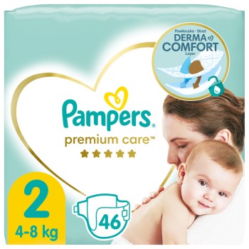 PAMPERS PELENE PREMIUM CARE 2 MINI (46 KOMADA)