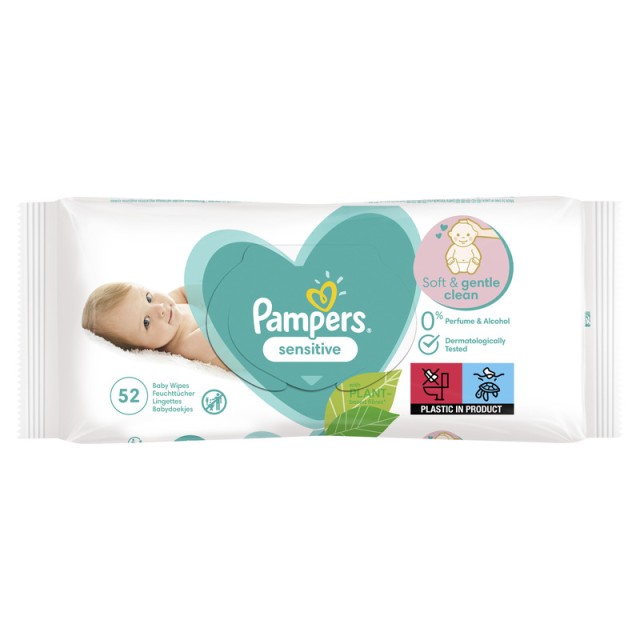 Pampers Vlažne Maramice Sensitive (52 Komada)