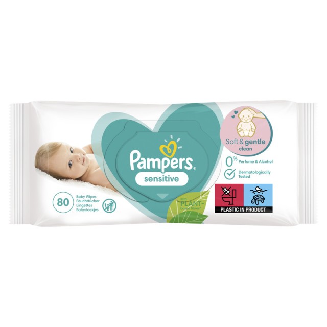 Pampers Vlažne Maramice Sensitive (80 Komada)