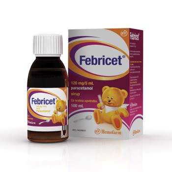 FEBRICET ORALNI RASTVOR 120MG/5ML 100ML