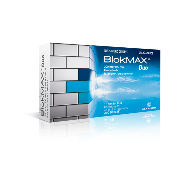 Blokmax Duo Film Tableta 10X(200Mg+500Mg)