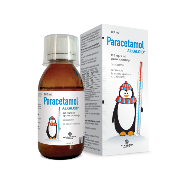 Paracetamol Alkaloid Oralna Suspenzija (120Mg/5Ml) 100Ml