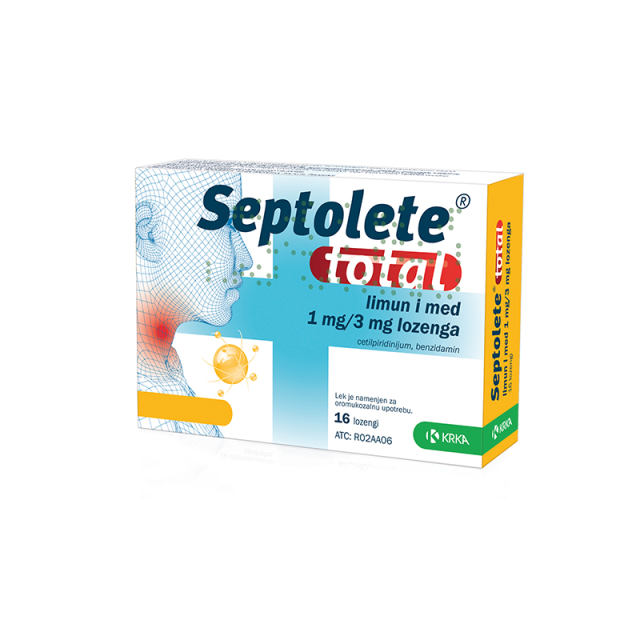 Septolete Total (1Mg+3Mg) Lozenge Limun I Med A16