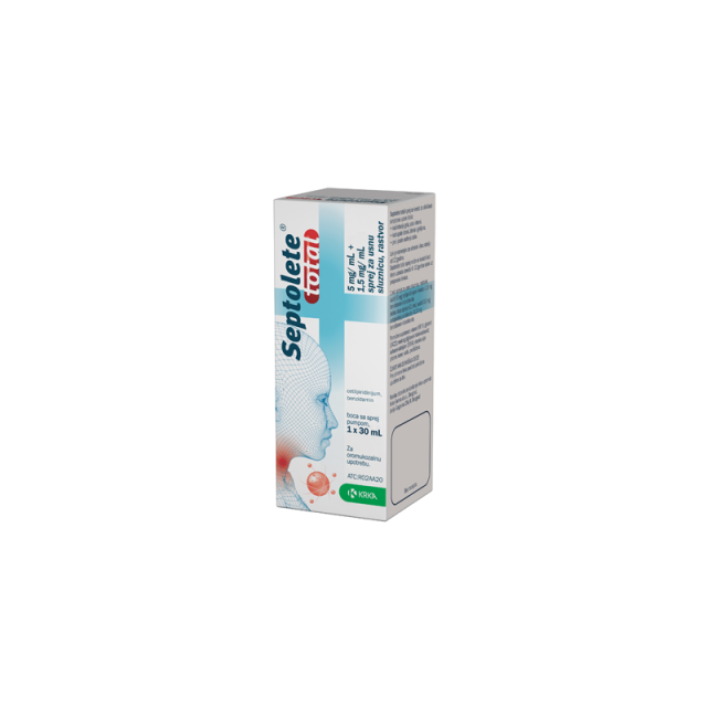 Septolete Total (5Mg/Ml+1.5Mg/Ml) Sprej 30Ml