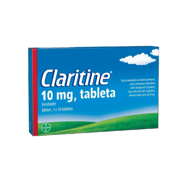 CLARITINE TABLETA 10X10MG Claritine Tableta 10X10Mg