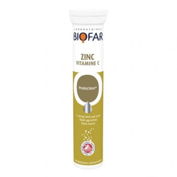 BIOFAR CINK + VITAMIN C ŠUMEĆE TABLETE A20