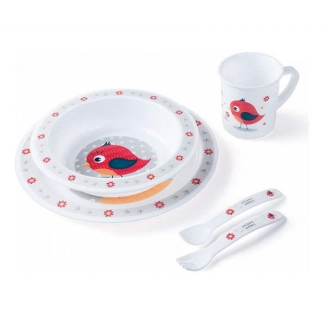 Canpol Babies Set Za Hranjenje Crveni Uzrast 12+ Meseci 4/401