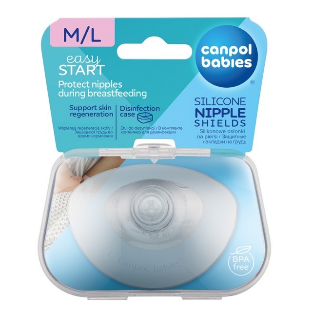 Canpol Babies Silikonske Bradavice Easy Start Veličina M/L 18/603
