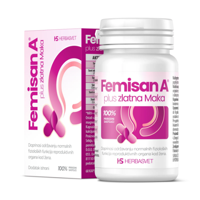 Femisan A + Zlatna Maka Kapsule A60 Femisan A + Zlatna Maka Kapsule A60