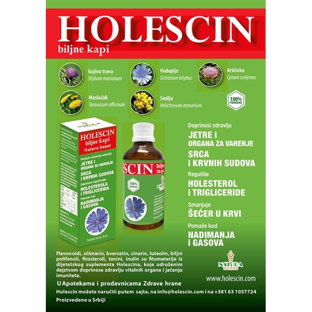Holescin Biljne Kapi 50Ml