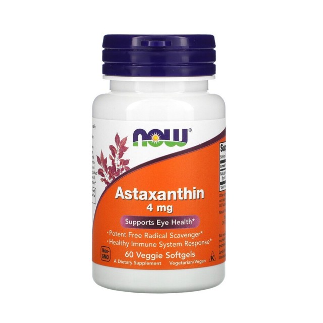 Now Astaksantin Kapsule 4Mg A60