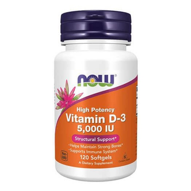 Now Vitamin D-3 5000Iu Kapsule A120