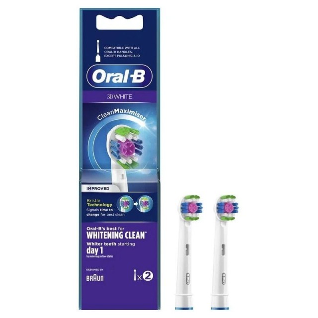 Oral B Zamenske Glave Za Električnu Četkicu 3D White 2 Komada