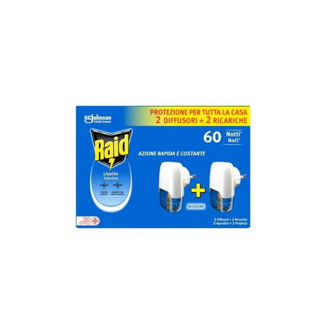 Raid Električni Aparat + Tečnost 30 Noći Duo Pak 2X21Ml