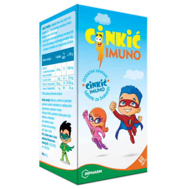 Cinkic Imuno Tablete Za Zvakanje A60